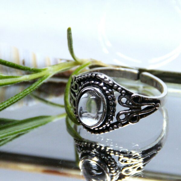 Bergkristall Ring Silber