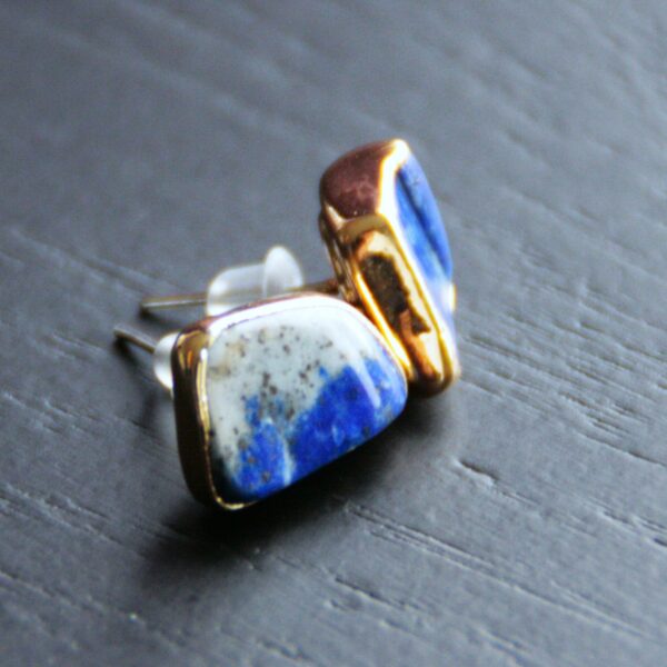 Lapislazuli Ohrstecker Gold